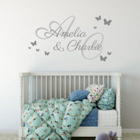 Two Name Wall Sticker 2c Decal