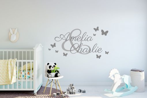 Two Name Wall Sticker 3b e Decal