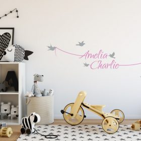 Two Name Wall Sticker 7d Decal