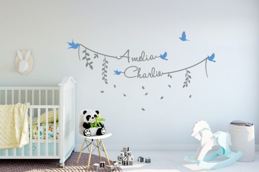 Two Name Wall Sticker 8d Decal