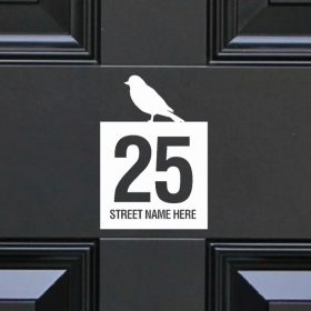 birds house-sign-slate 110DR