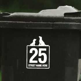 dogs wheelie-bin-sticker-116WB