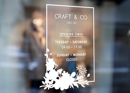 Business Hours Sign - Business Name and Hours of Operation Sign 306 - Image 2