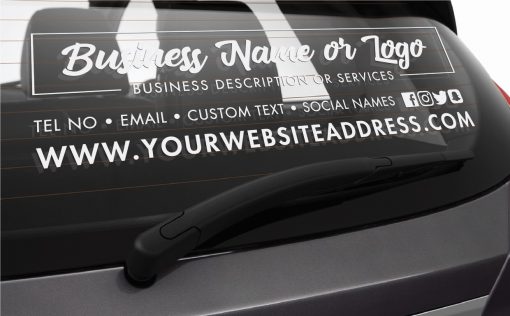 Car Signage - Vehicle Window Sticker Sign v4 - Image 2