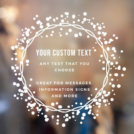 Custom Sign - Any Text Custom Made Sign Sticker Decal v10