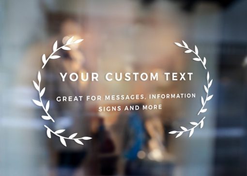 Custom Sign - Any Text Custom Made Sign Sticker Decal v11 - Image 2