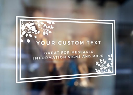 Custom Sign - Any Text Custom Made Sign Sticker Decal v14 - Image 2