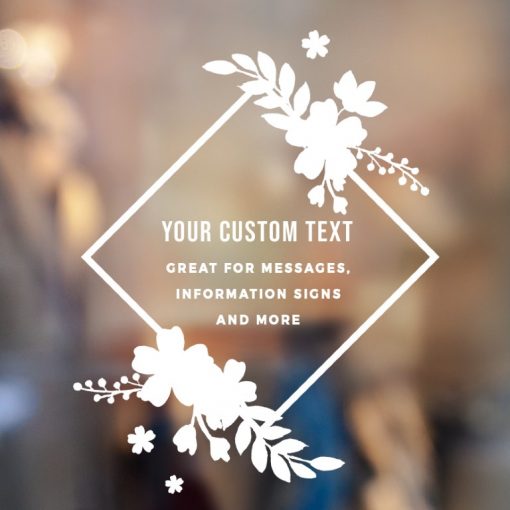 Custom Sign - Any Text Custom Made Sign Sticker Decal v15
