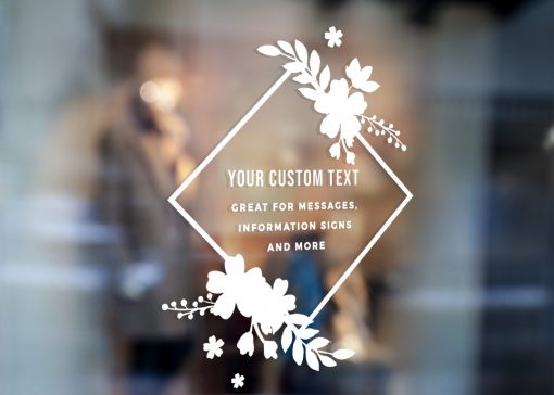 Custom Sign - Any Text Custom Made Sign Sticker Decal v15 - Image 2