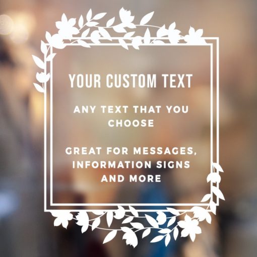 Custom Sign - Any Text Custom Made Sign Sticker Decal v16