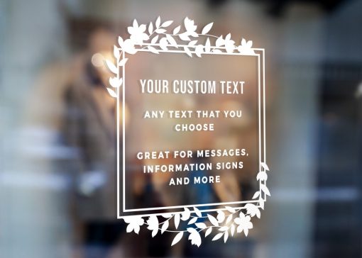Custom Sign - Any Text Custom Made Sign Sticker Decal v16 - Image 2