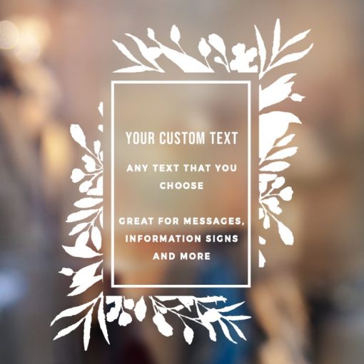 Custom Sign - Any Text Custom Made Sign Sticker Decal v17