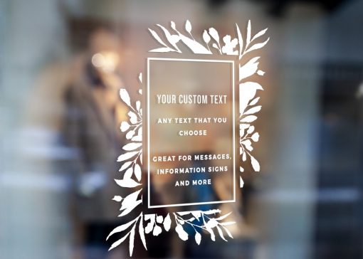 Custom Sign - Any Text Custom Made Sign Sticker Decal v17 - Image 2