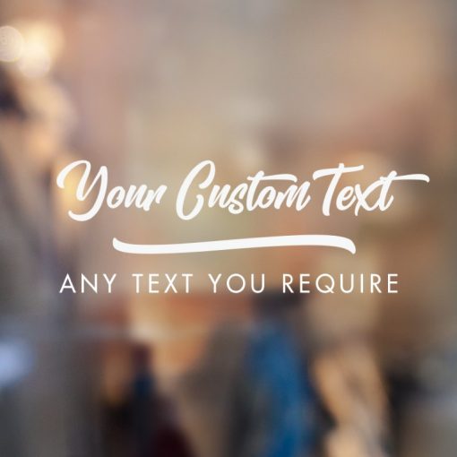 Custom Sign - Any Text Custom Made Sign Sticker Decal v18