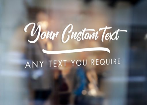 Custom Sign - Any Text Custom Made Sign Sticker Decal v18 - Image 2