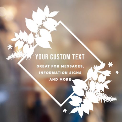 Custom Sign - Any Text Custom Made Sign Sticker Decal v19