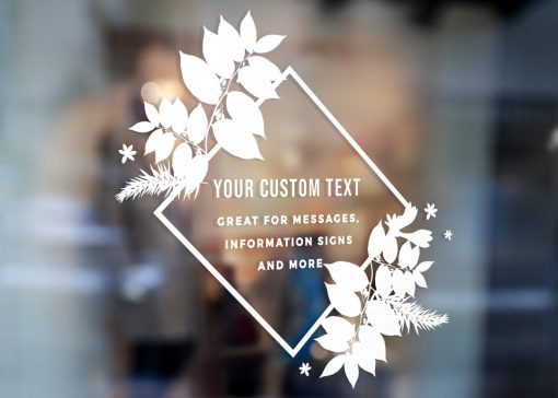 Custom Sign - Any Text Custom Made Sign Sticker Decal v19 - Image 2
