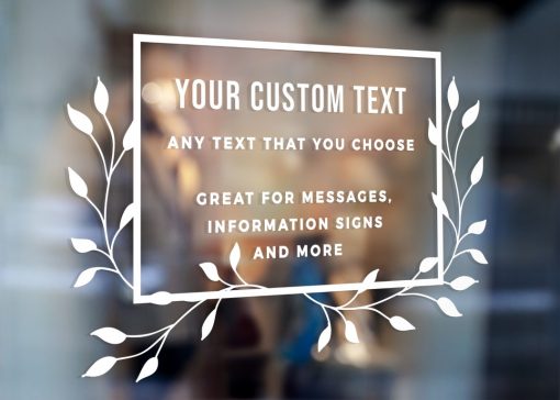 Custom Sign - Any Text Custom Made Sign Sticker Decal v20 - Image 2