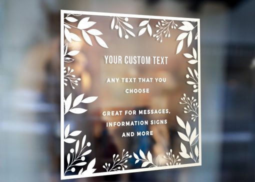 Custom Sign - Any Text Custom Made Sign Sticker Decal v21 - Image 2