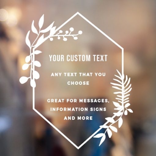 Custom Sign - Any Text Custom Made Sign Sticker Decal v23