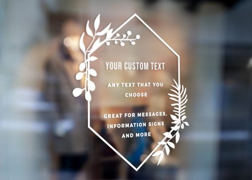 Custom Sign - Any Text Custom Made Sign Sticker Decal v23 - Image 2