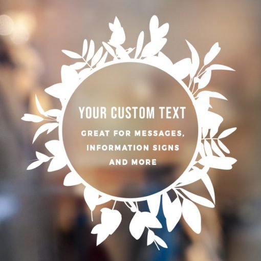 Custom Sign - Any Text Custom Made Sign Sticker Decal v24