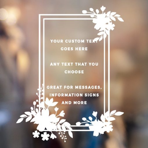 Custom Sign - Any Text Custom Made Sign Sticker Decal v25