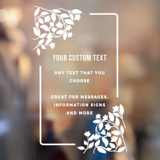 Custom Sign - Any Text Custom Made Sign Sticker Decal v26