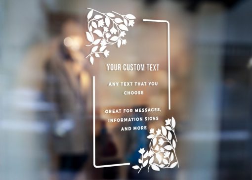 Custom Sign - Any Text Custom Made Sign Sticker Decal v26 - Image 2