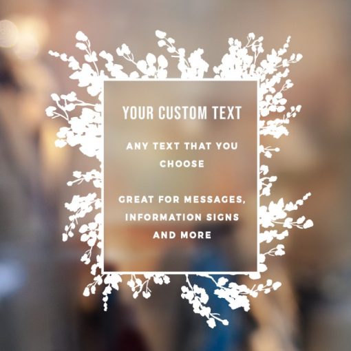 Custom Sign - Any Text Custom Made Sign Sticker Decal v27