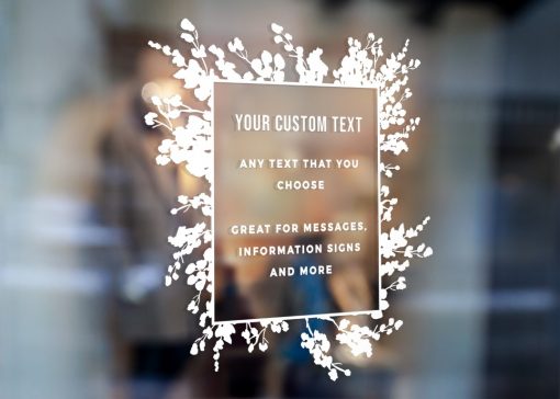 Custom Sign - Any Text Custom Made Sign Sticker Decal v27 - Image 2