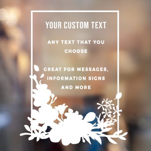 Custom Sign - Any Text Custom Made Sign Sticker Decal v28