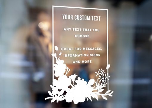 Custom Sign - Any Text Custom Made Sign Sticker Decal v28 - Image 2