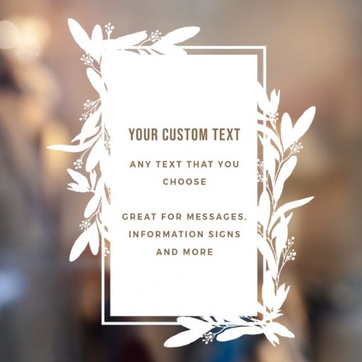 Custom Sign - Any Text Custom Made Sign Sticker Decal v29