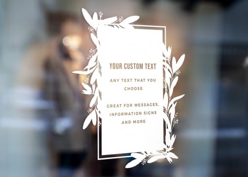 Custom Sign - Any Text Custom Made Sign Sticker Decal v29 - Image 2