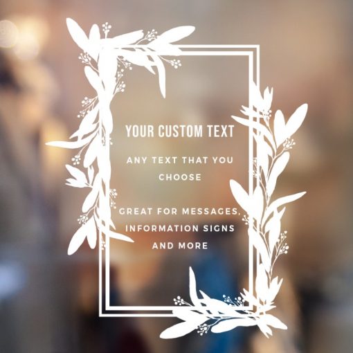 Custom Sign - Any Text Custom Made Sign Sticker Decal v29b