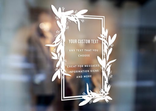 Custom Sign - Any Text Custom Made Sign Sticker Decal v29b - Image 2