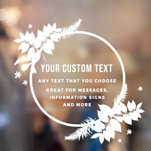 Custom Sign - Any Text Custom Made Sign Sticker Decal v30