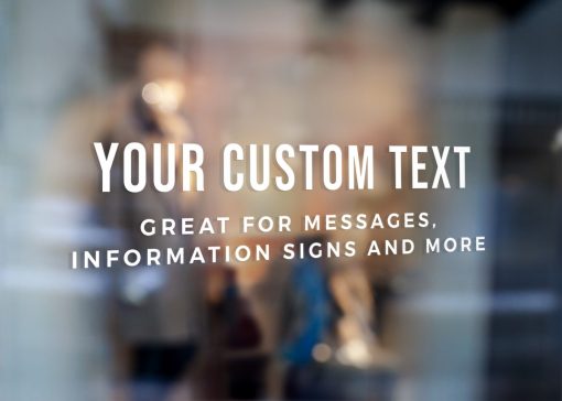 Custom Sign - Any Text Custom Made Sign Sticker Decal v31 - Image 2