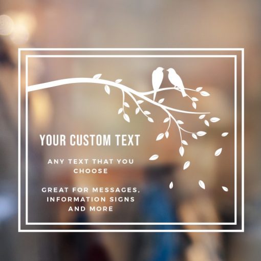 Custom Sign - Any Text Custom Made Sign Sticker Decal v7