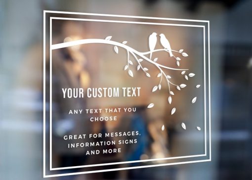 Custom Sign - Any Text Custom Made Sign Sticker Decal v7 - Image 2