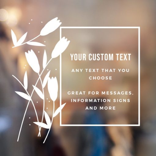 Custom Sign - Any Text Custom Made Sign Sticker Decal v8