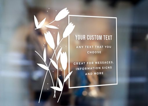 Custom Sign - Any Text Custom Made Sign Sticker Decal v8 - Image 2