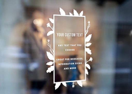 Custom Sign - Any Text Custom Made Sign Sticker Decal v9 - Image 2