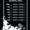 Printable Opening Times Sign v17