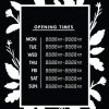 Printable Opening Times Sign v23
