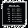Printable Opening Times Sign v25