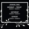 Printable Opening Times Sign v26