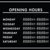 Printable Opening Times Sign v29