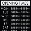 Printable Opening Times Sign v6